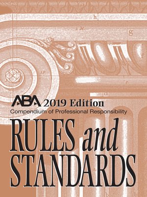 cover image of Compendium of Professional Responsibility Rules and Standards